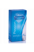 Pasante Ribbed Passion - Preservativi con Texture Striata per Piacere Intenso | 12 Pezzi