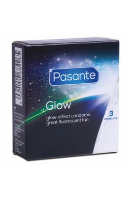 Pasante Glow: Condoms That Glow in the Dark - 3 Pack | Safety and Fun Combined