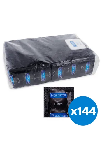 Pasante Extra Condoms - Extra Spessi con Lubrificante Aggiuntivo | 144 Pezzi