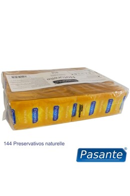 Pasante Naturelle Condoms - Natural Feeling, 144 Pack | Safety and Comfort