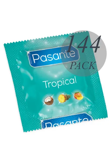 Pasante Tropical: Exotic Flavored Condoms in Mango, Pineapple, and Coconut