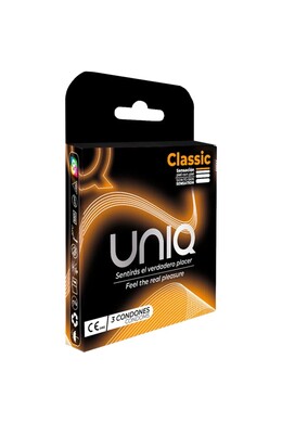 Uniq Classic Condoms - Ultra Thin 0.008mm Latex-Free | Maximum Sensitivity
