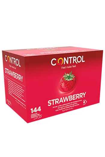 Control Originals Strawberry Aroma Condoms - 144 Pack | Premium Quality