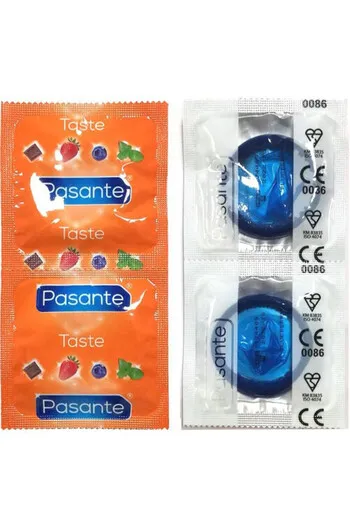 Pasante Blueberry Condoms - Aphrodisiac Flavor for Safe and Delicious Sex