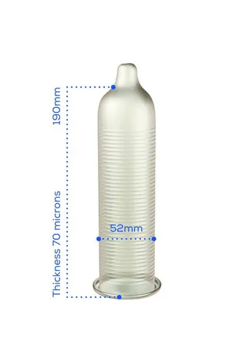 Preservativi Pasante Calor con Strie | Sensazioni di Calore Intenso