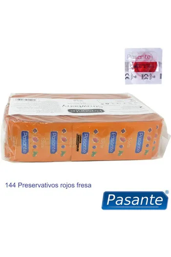 Pasante Strawberry Condoms - Delicious Flavor and Total Safety