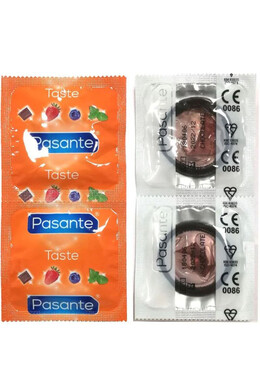 Pasante Chocolate Temptation Condoms - Chocolate Flavor | Aphrodisiac Taste