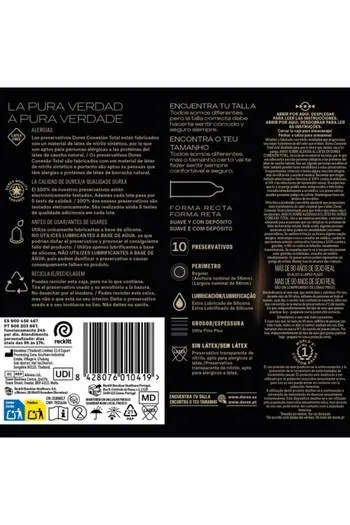 Durex Conexión Total: Ultra-Thin Latex-Free Condoms for Maximum Sensitivity