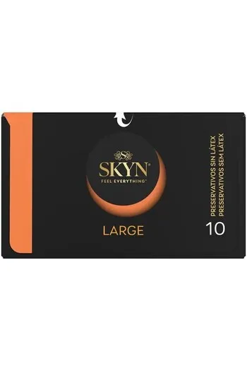 SKYN LARGE / KING SIZE: Preservativi Senza Lattice con Aderenza Extra e Massima Comodità