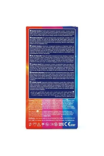 Pacco assortito Skins 8 preservativi - Varietà e risparmio fino al 33%