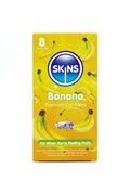Condom Skins Sapore Banana - Confezione da 8 - Sensazione Naturale e Premium