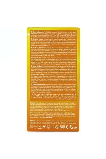 Skins Banana Flavor Condoms - 8 Pack - Natural Feel & Premium Experience