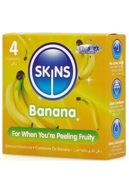 Skins Banana Flavor Condoms - Natural Feel and Ultimate Safety