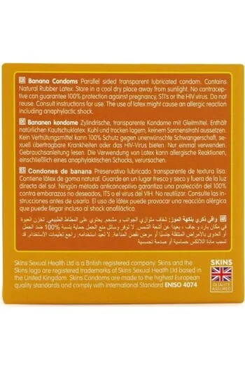 Preservativi Skins Sapore Banana - Sensazione Naturale e Sicurezza