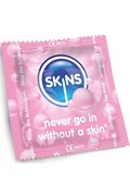 Pacchetto di 4 preservativi Skins sapore Gomma Blow Me! - Sensazione Naturale e Sicurezza
