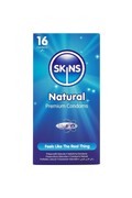 Skins Natural 16-Pack: Condomi Ultra Sottili Premium con Sensazione Pelle su Pelle