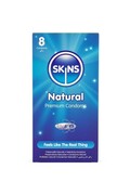 Skins Natural 8-Pack: Condom Premium Ultra Sottili con Sensazione Pelle su Pelle
