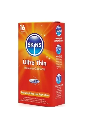 Skins Ultra Thin 16-Pack: Reliable Protection with Maximum Sensitivity