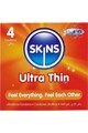Skins Ultra Thin 4-Pack: Ultra Thin Condoms for Maximum Intimacy and Protection