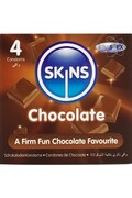 Skins Condom al Cioccolato - Pacchetto da 4 | Protezione Premium con Gusto