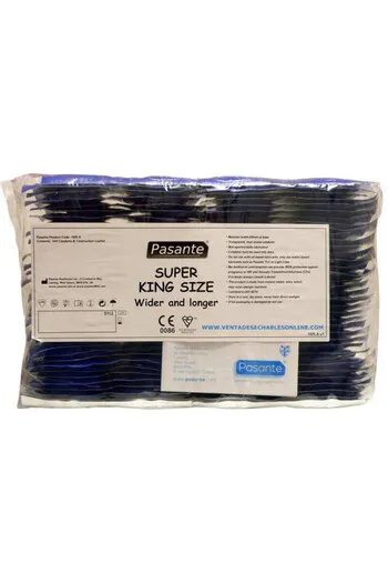 Pasante Super King XXL Condoms 144 Pack - Maximum Comfort and Safety
