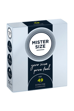 MISTER SIZE 49 - Ultra Thin Condom for Maximum Sensitivity | 49mm Width