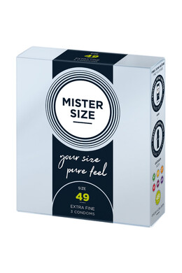 MISTER SIZE 49 - Ultra Thin Condom for Maximum Sensitivity | 49mm Width