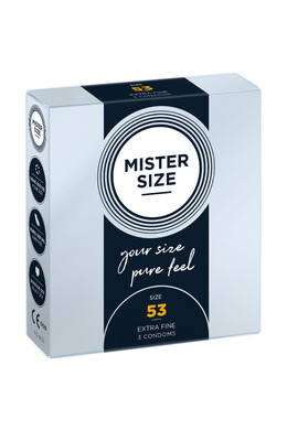 MISTER SIZE 53 - Custom-Fit Condoms for Intense & Secure Sex