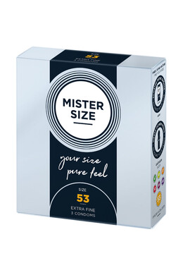 MISTER SIZE 53 - Custom-Fit Condoms for Intense & Secure Sex
