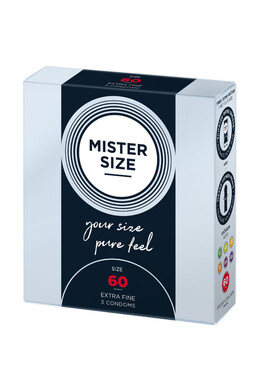 MISTER SIZE 60: Ultra-Thin Condoms with Perfect Fit for Maximum Pleasure
