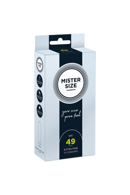 MISTER SIZE 49 - Ultra Thin Condom for Sensitive Penis | Individual Size