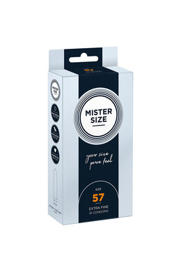 MISTER SIZE 57 - Condom Personalizzato per un Sesso Più Naturale e Sicuro