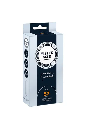 MISTER SIZE 57 - Custom-Fit Condom for More Natural and Safe Sex