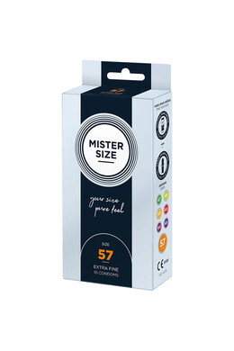 MISTER SIZE 57 - Condom Personalizzato per un Sesso Più Naturale e Sicuro