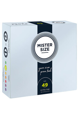 MISTER SIZE 49 - Ultra Thin Condom for Sensitive Penis | Perfect Fit