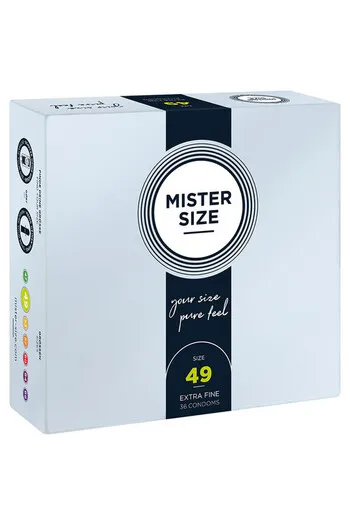 MISTER SIZE 49 - Ultra Thin Condom for Sensitive Penis | Perfect Fit