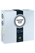 MISTER SIZE 49 - Preservativo Ultra Sottile per Pene Sensibile | Taglia Perfetta