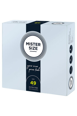 MISTER SIZE 49 - Ultra Thin Condom for Sensitive Penis | Perfect Fit