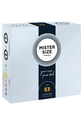MISTER SIZE 53: Ultra-Thin Condoms with Perfect Fit | Intense Sensations