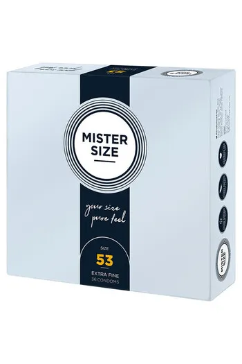 MISTER SIZE 53: Ultra-Thin Condoms with Perfect Fit | Intense Sensations