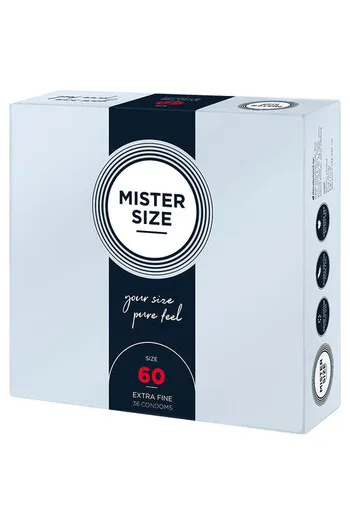 MISTER SIZE 60: Preservativi su misura per massimo comfort e sicurezza
