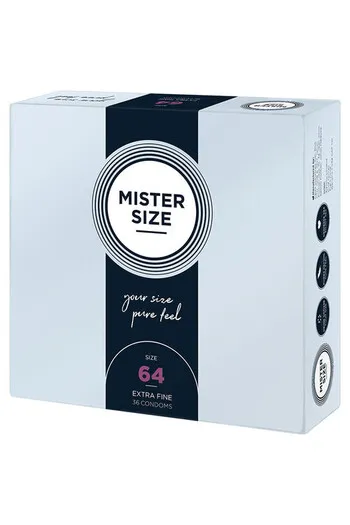 MISTER SIZE 64 - Personal Size Condom for Maximum Pleasure and Safety