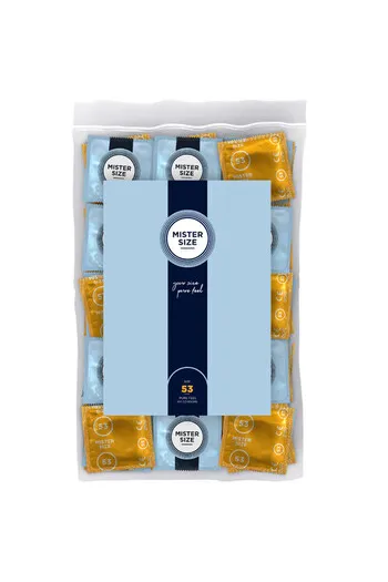 MISTER SIZE 53: Custom-fit condoms for intense sensations and optimal safety