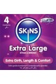 Skins Extra Large 4-Pack: XL Condoms for Maximum Comfort and Safety