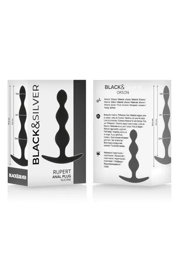 Black&Silver Rupert Anal Beads for Beginners and Experts