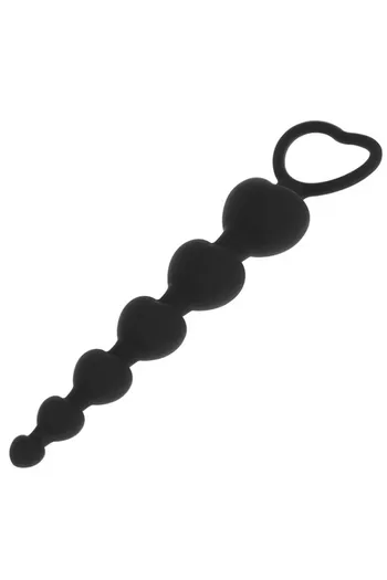 Black&Silver Milan Beads Anal Beads for Beginners