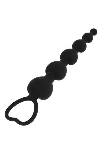 Black&Silver Milan Beads Anal Beads for Beginners