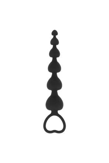 Black&Silver Milan Beads Anal Beads for Beginners