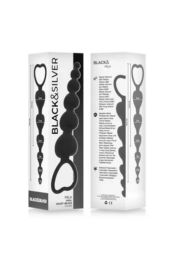 Black&Silver Milan Beads Anal Beads for Beginners