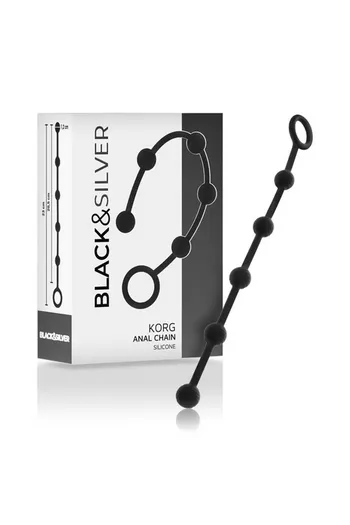 Black&Silver Korg Beads Anal Beads for Beginners